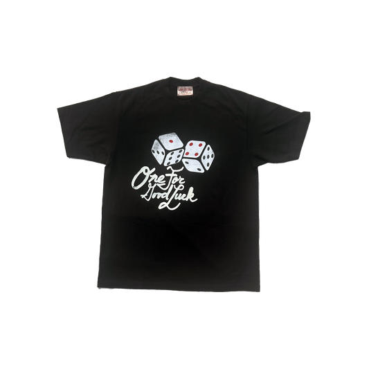 1-4 dice tee / black