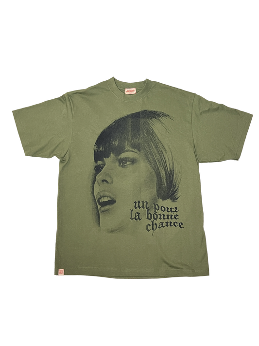 bonne chance tee / olive green
