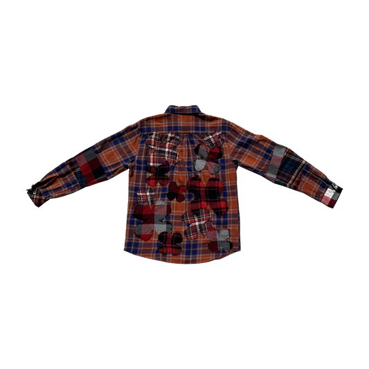 reworked clover patchwork flannel LARGE