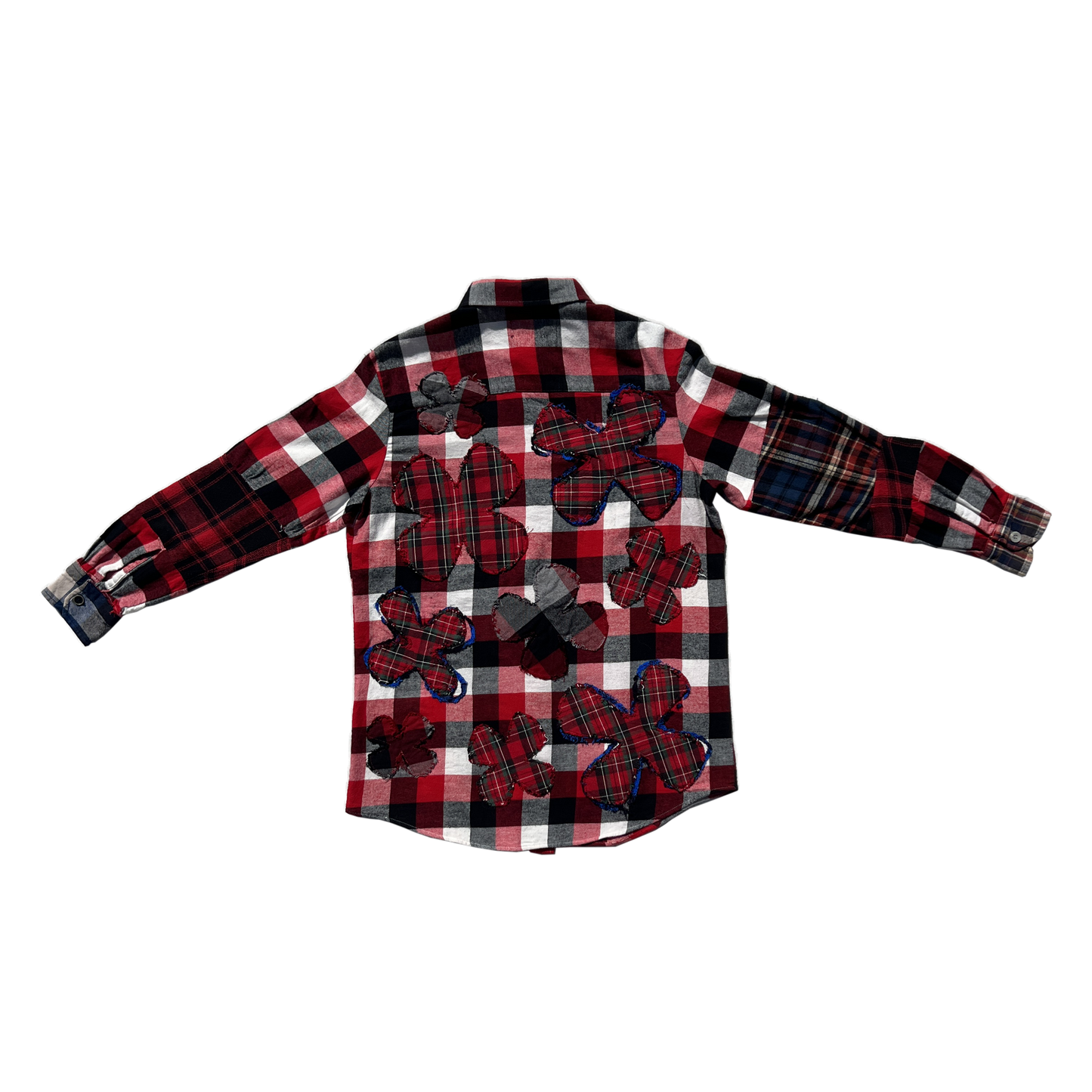 reworked clover patchwork flannel LARGE
