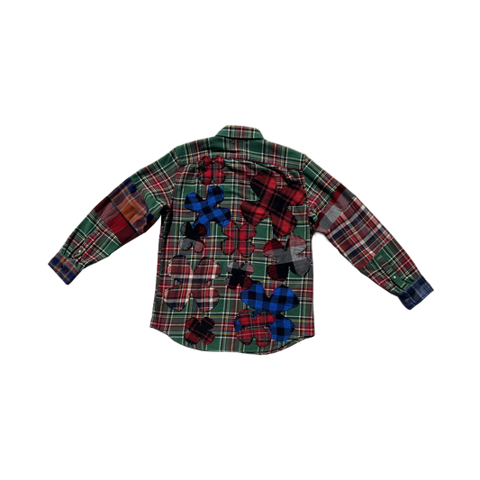 reworked clover patchwork flannel MEDIUM