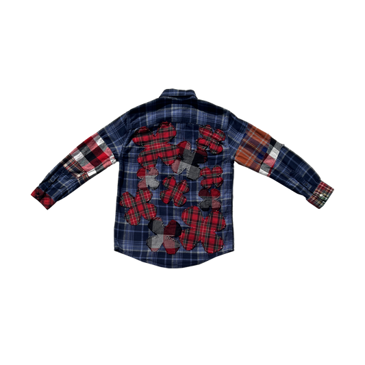 reworked clover patchwork flannel SMALL
