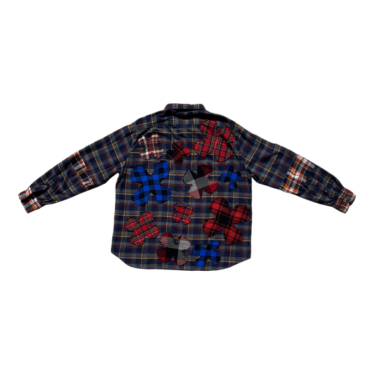 reworked clover patchwork flannel XLARGE