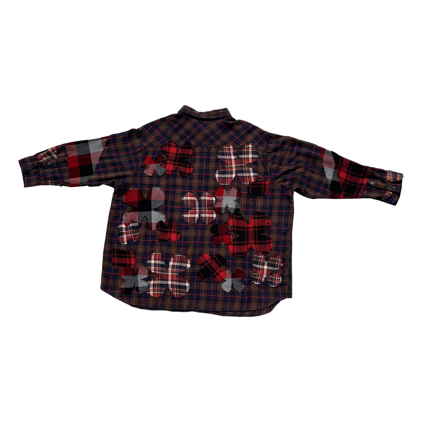 reworked clover patchwork flannel XXLARGE