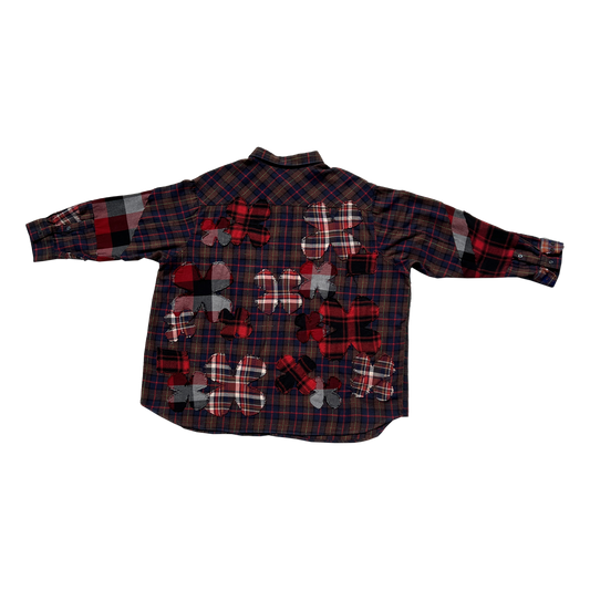 reworked clover patchwork flannel XXLARGE