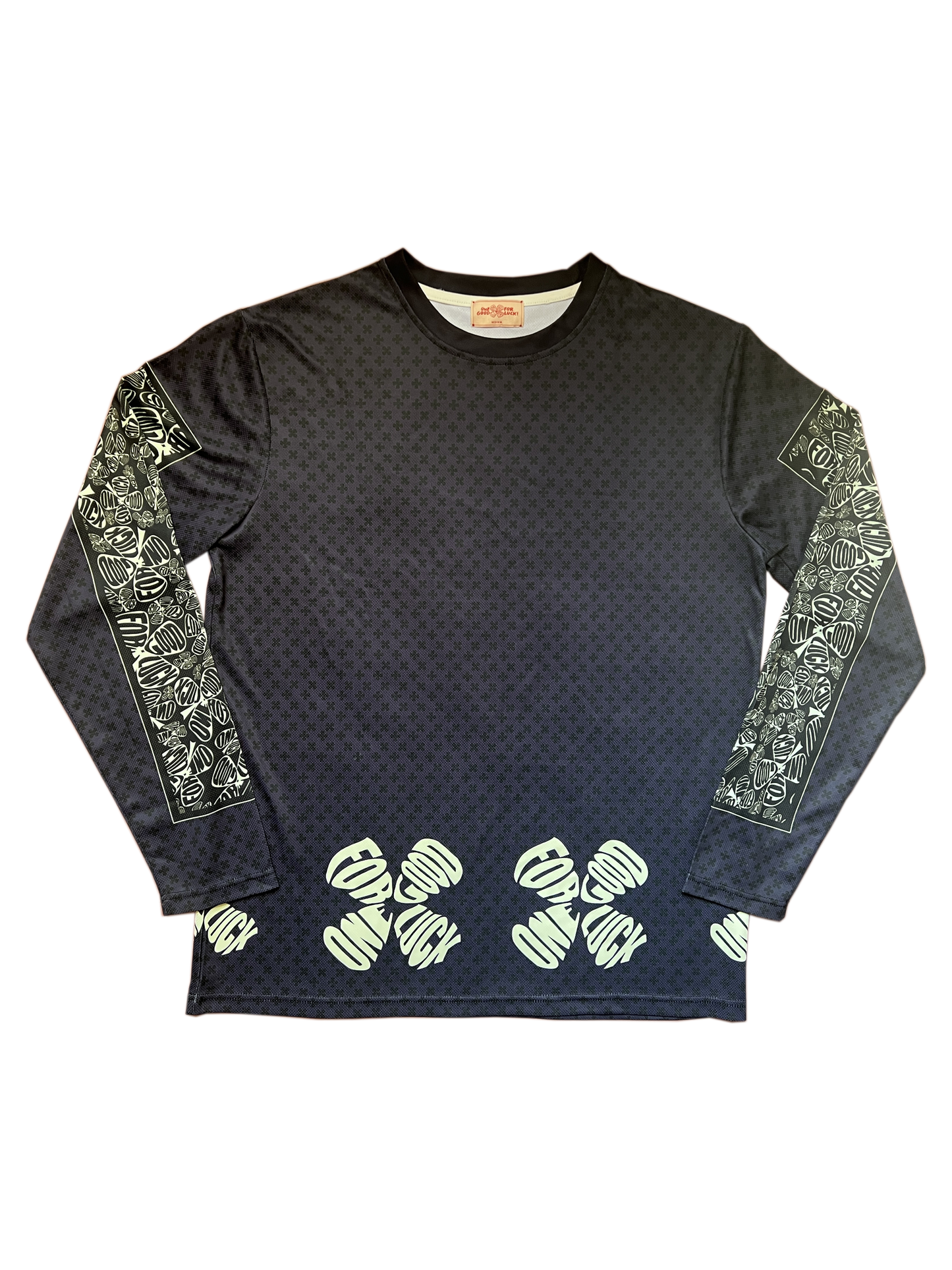 1(ONE)4(FOR) GOOD LUCK LONG SLEEVE JERSEY / BLACK/CREME