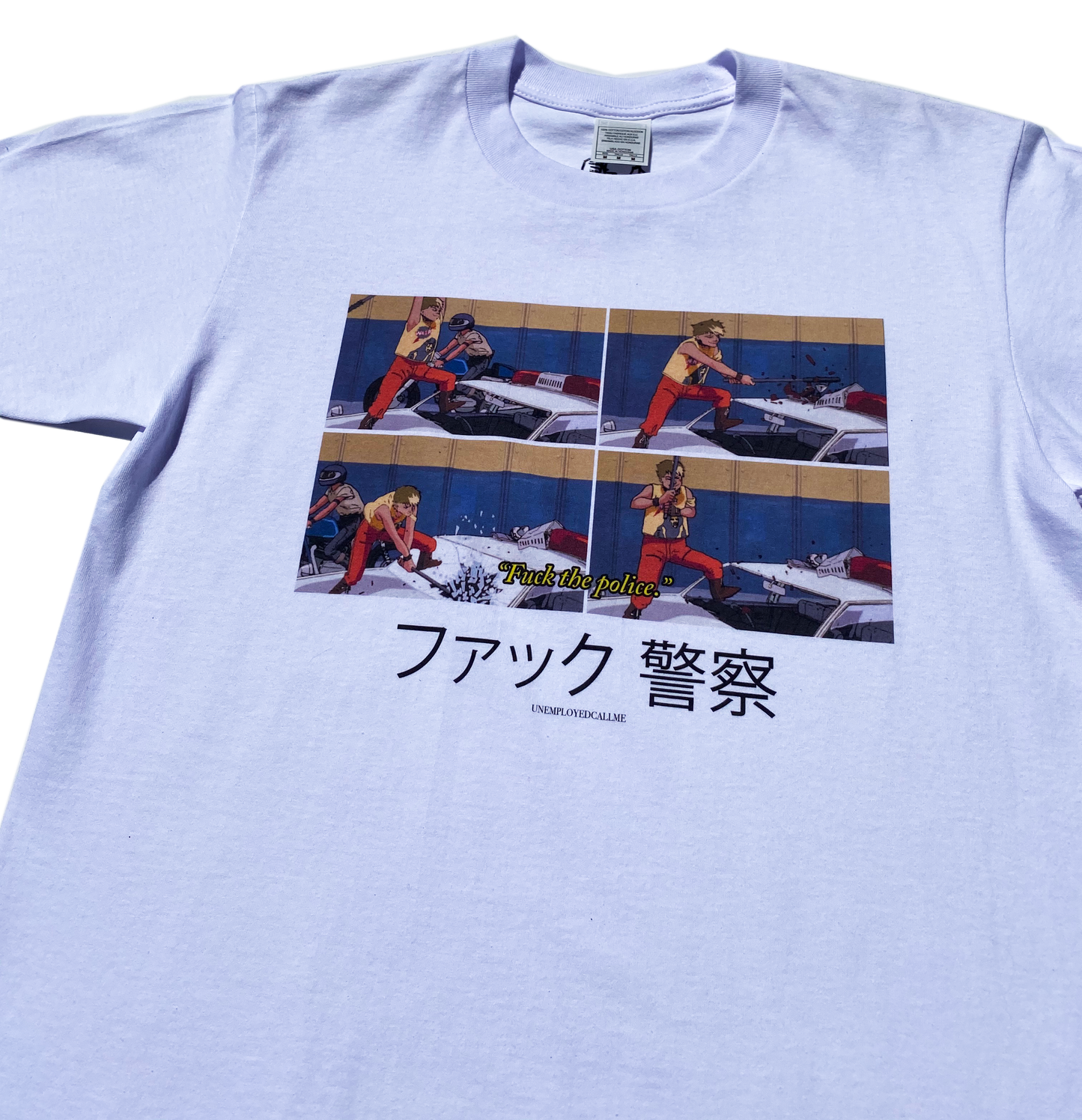 SMASH EM WHITE TEE - One For Good Luck!