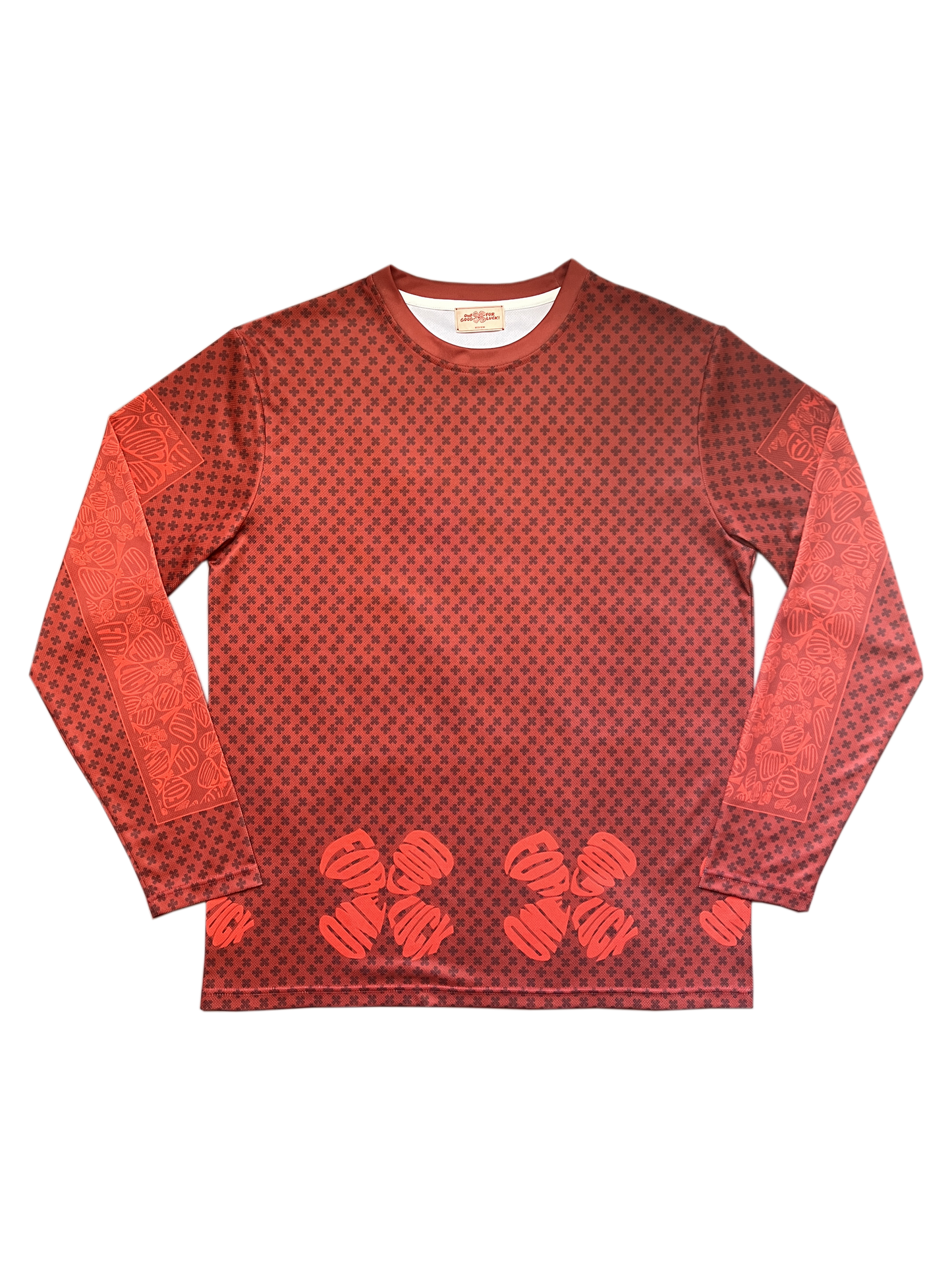 1(ONE)4(FOR) GOOD LUCK LONG SLEEVE JERSEY / RED/RED