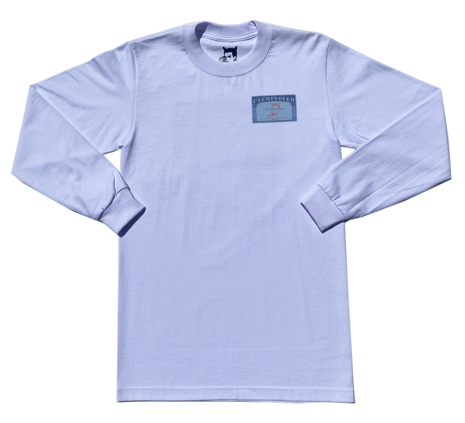 SOCIAL SECURITY CARD WHITE LONG SLEEVE - One For Good Luck!
