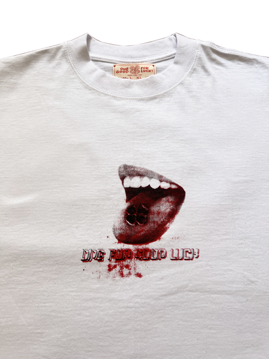 tongue tee / white