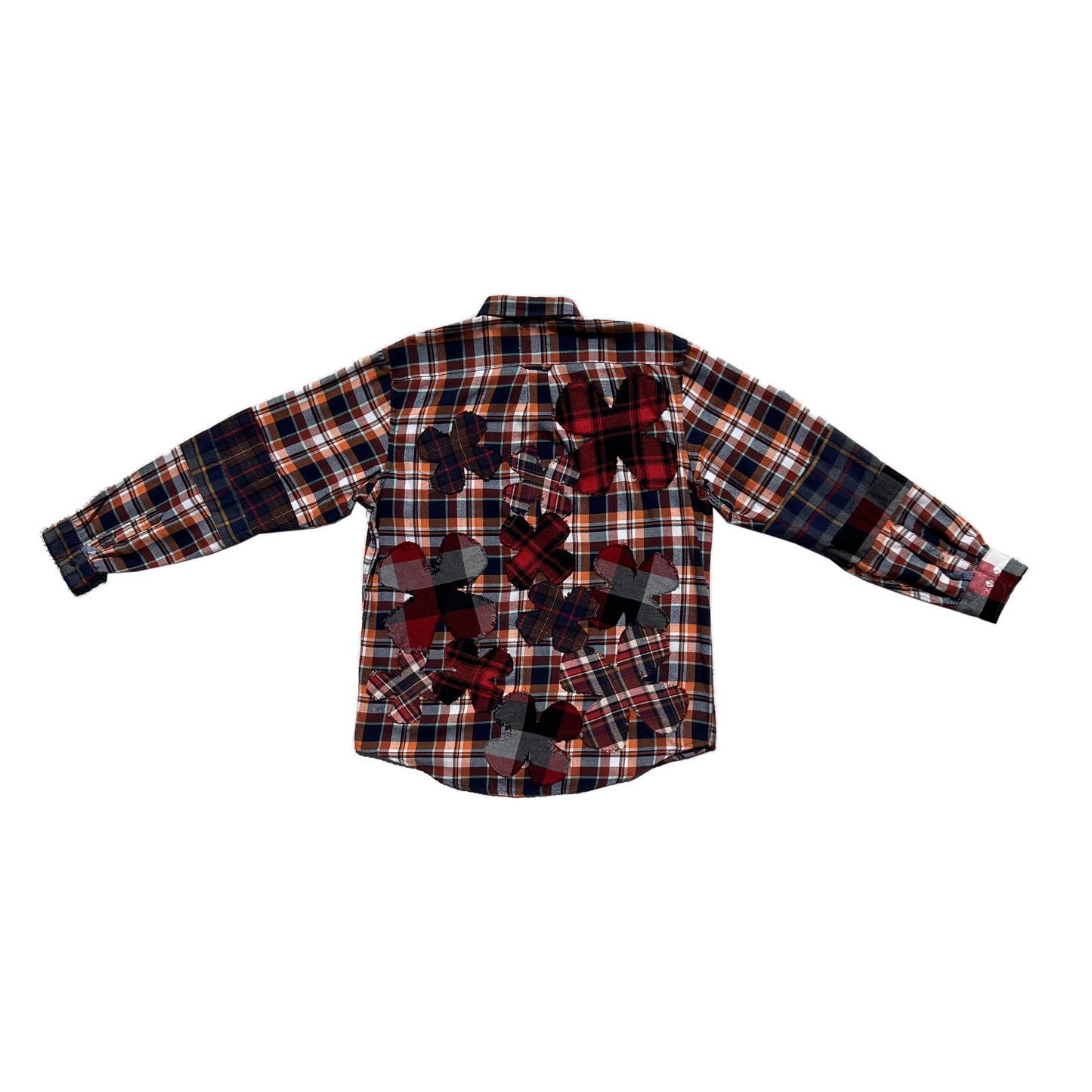 reworked clover patchwork flannel LARGE