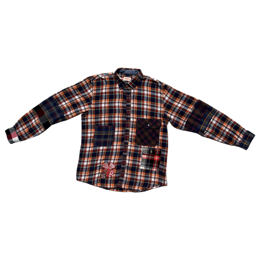 reworked clover patchwork flannel LARGE