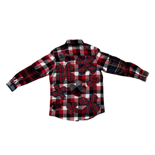 reworked clover patchwork flannel LARGE