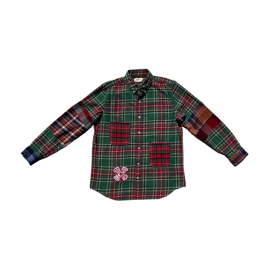reworked clover patchwork flannel MEDIUM
