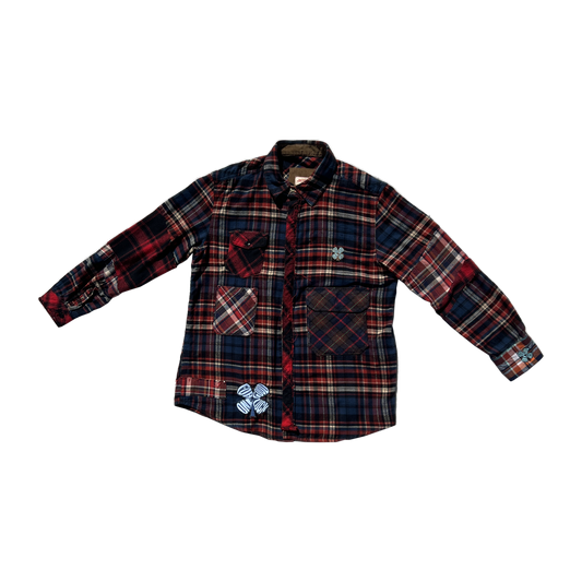reworked clover patchwork flannel MEDIUM