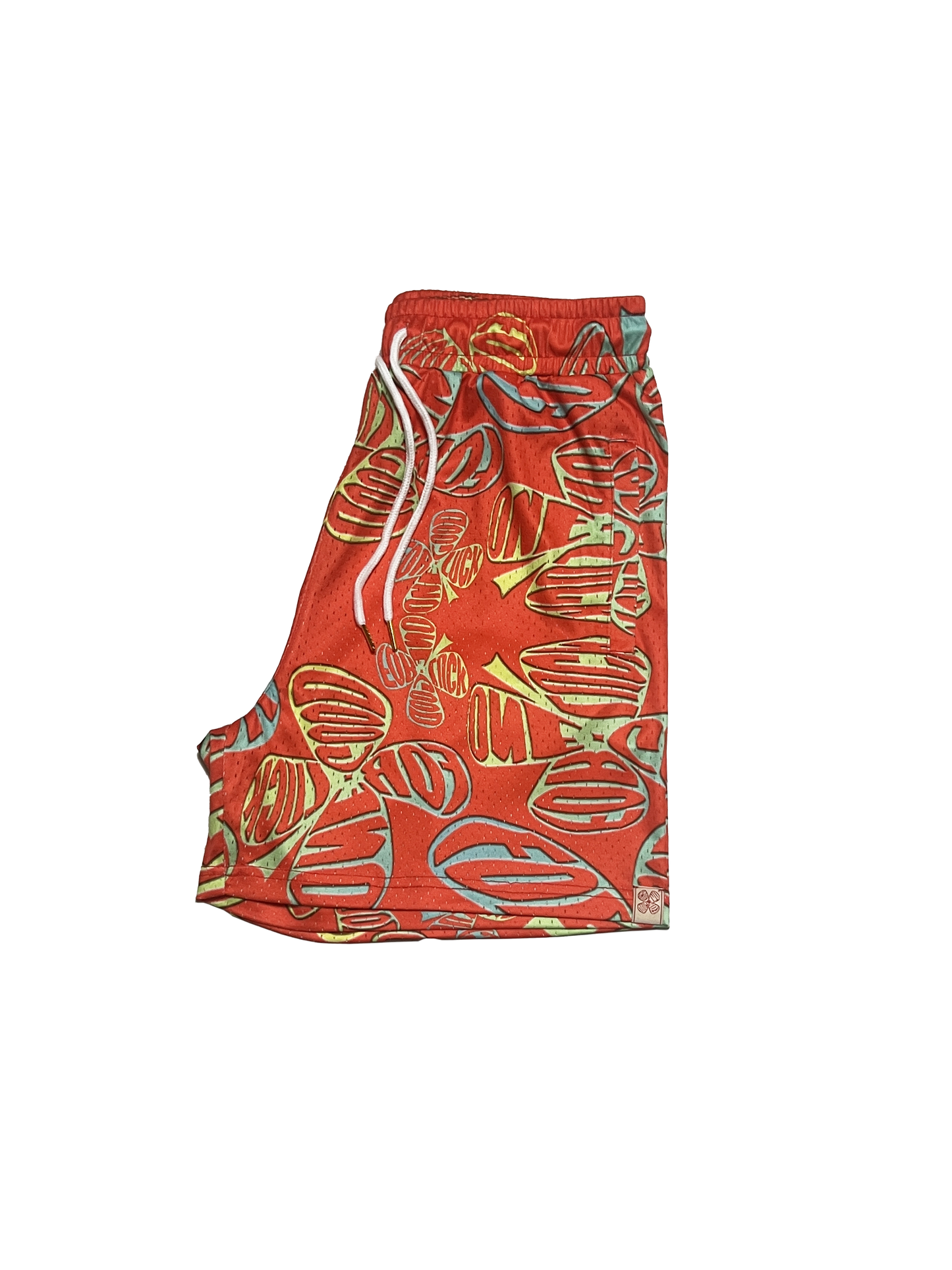 signature print mesh shorts / fruit punch