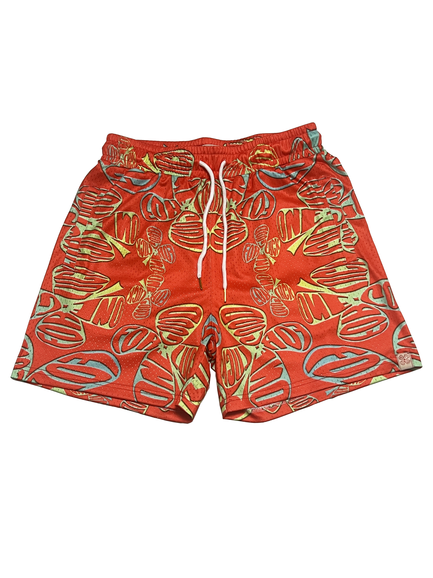 signature print mesh shorts / fruit punch