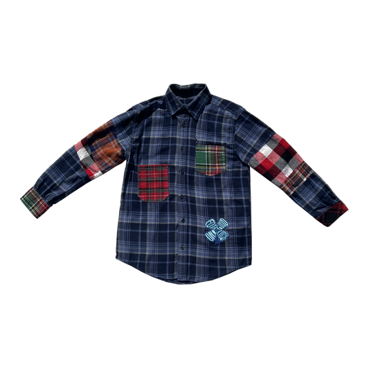reworked clover patchwork flannel SMALL