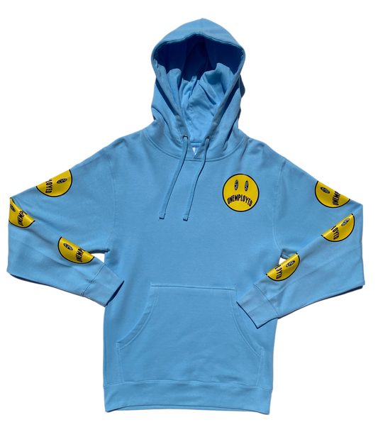 BAD TRIPPIN BABY BLUE HOODIE - One For Good Luck!