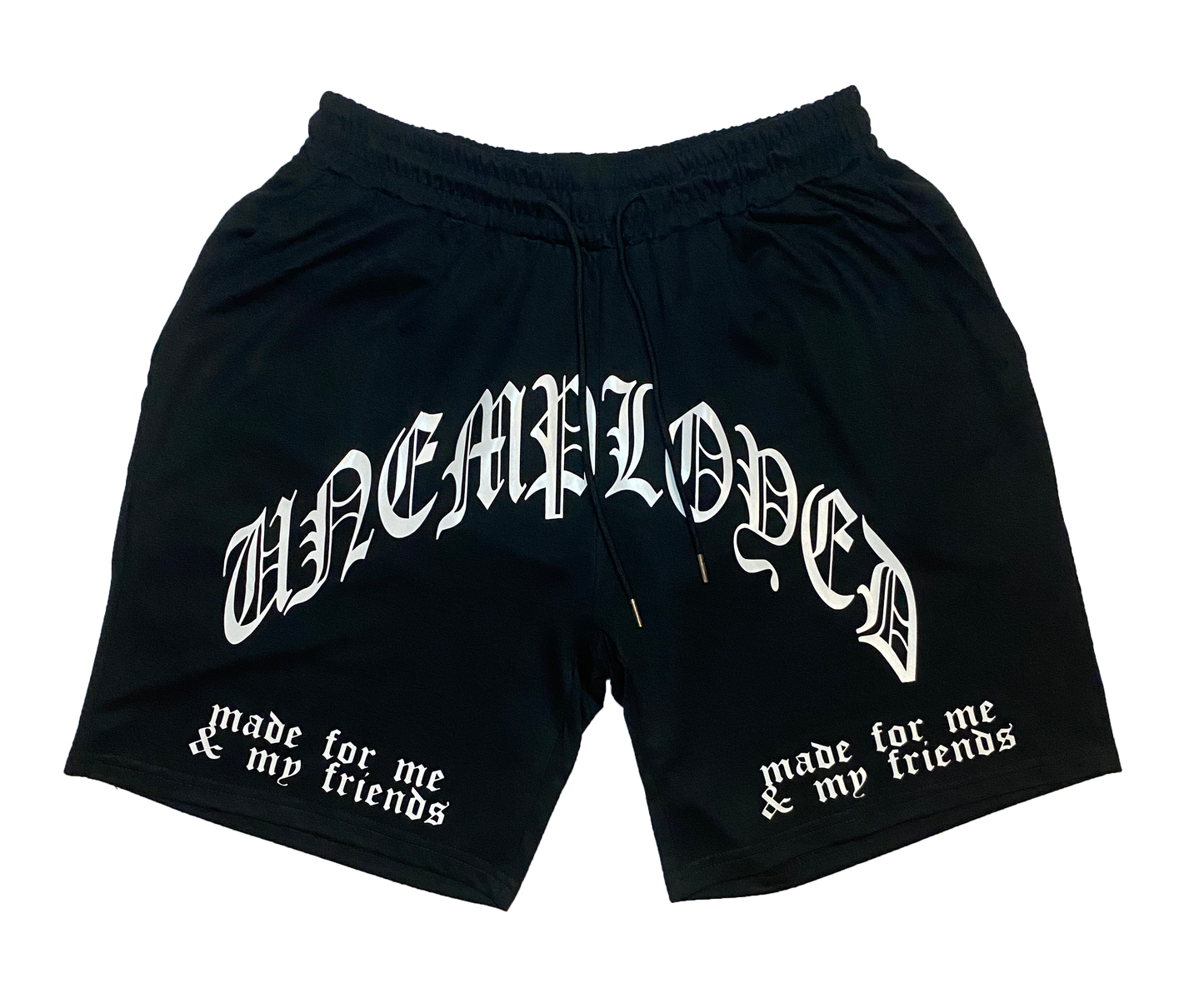 𝔘𝔑𝔈𝔐𝔓𝔏𝔒𝔜𝔈𝔇 BLACK SHORTS - One For Good Luck!