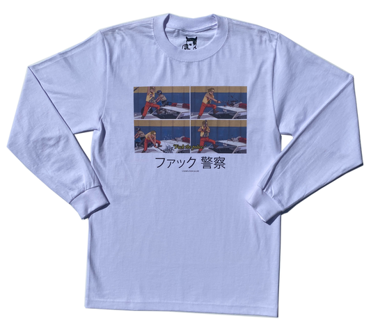 SMASH EM WHITE LONG SLEEVE - One For Good Luck!