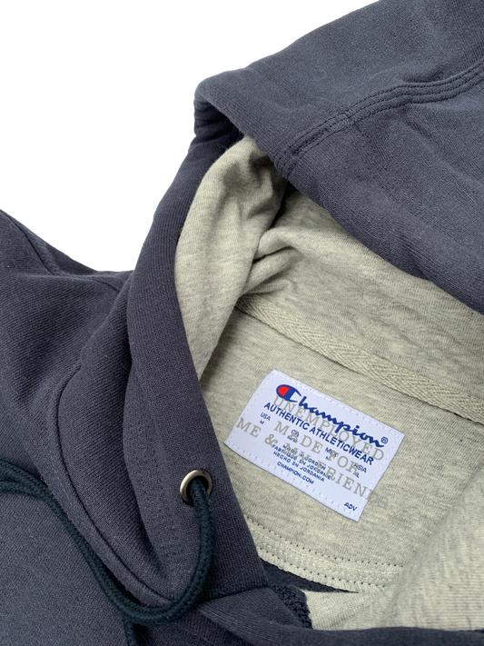 CHAMPION COLLEGE NAVY PULLOVER HOODIE - One For Good Luck!