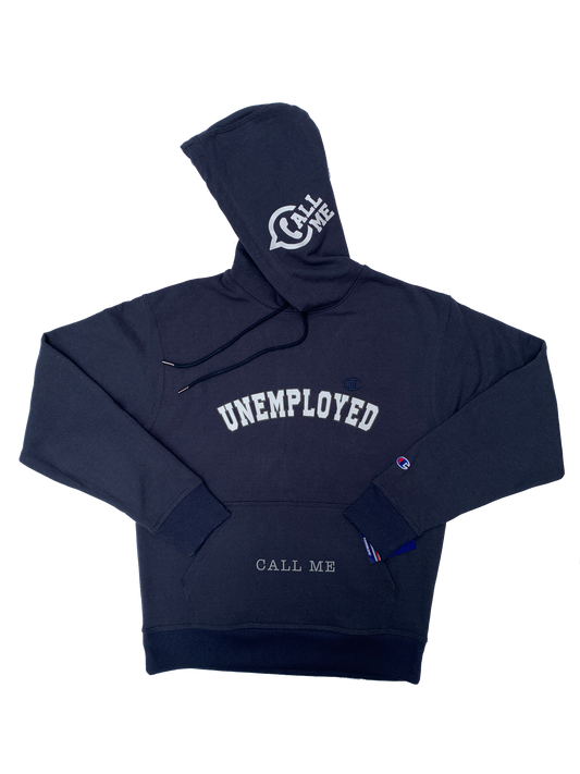 CHAMPION COLLEGE NAVY PULLOVER HOODIE - One For Good Luck!