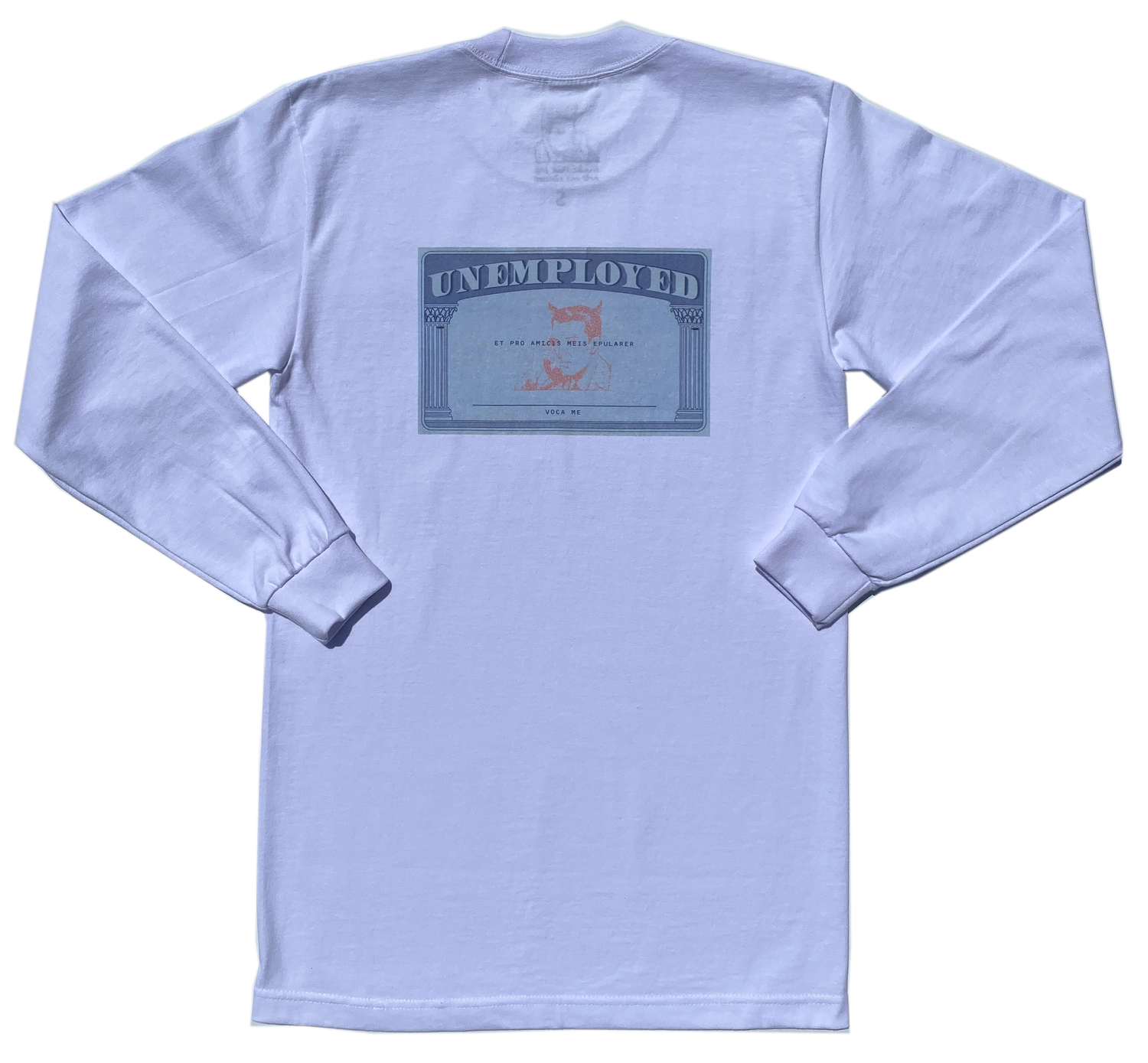 SOCIAL SECURITY CARD WHITE LONG SLEEVE - One For Good Luck!