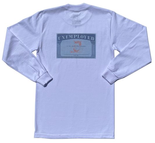 SOCIAL SECURITY CARD WHITE LONG SLEEVE - One For Good Luck!