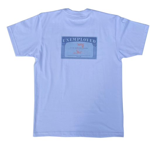 SOCIAL SECURITY CARD WHITE TEE - One For Good Luck!
