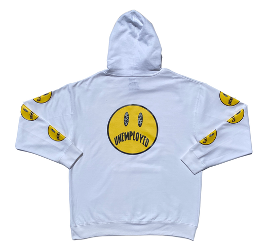 BAD TRIPPIN WHITE HOODIE - One For Good Luck!