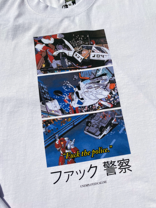 gunDAMNN WHITE LONG SLEEVE - One For Good Luck!